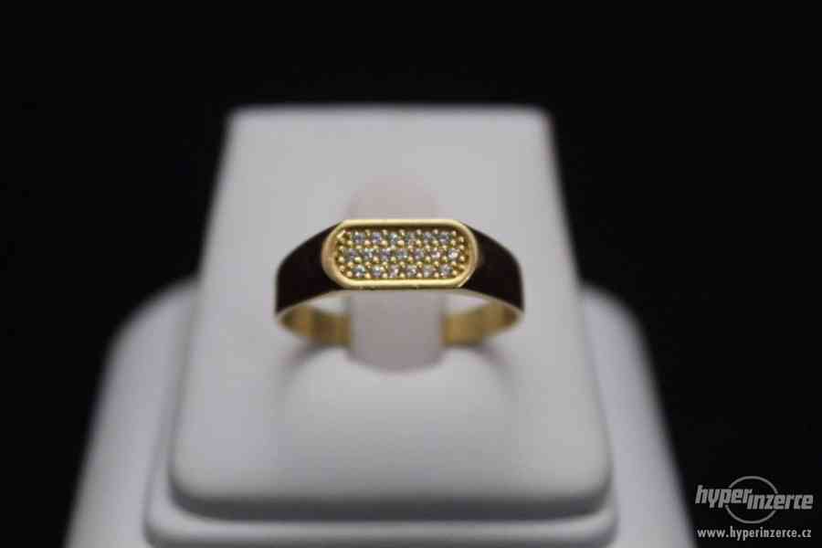 Krásný zlatý prsten 4.22 g - foto 4