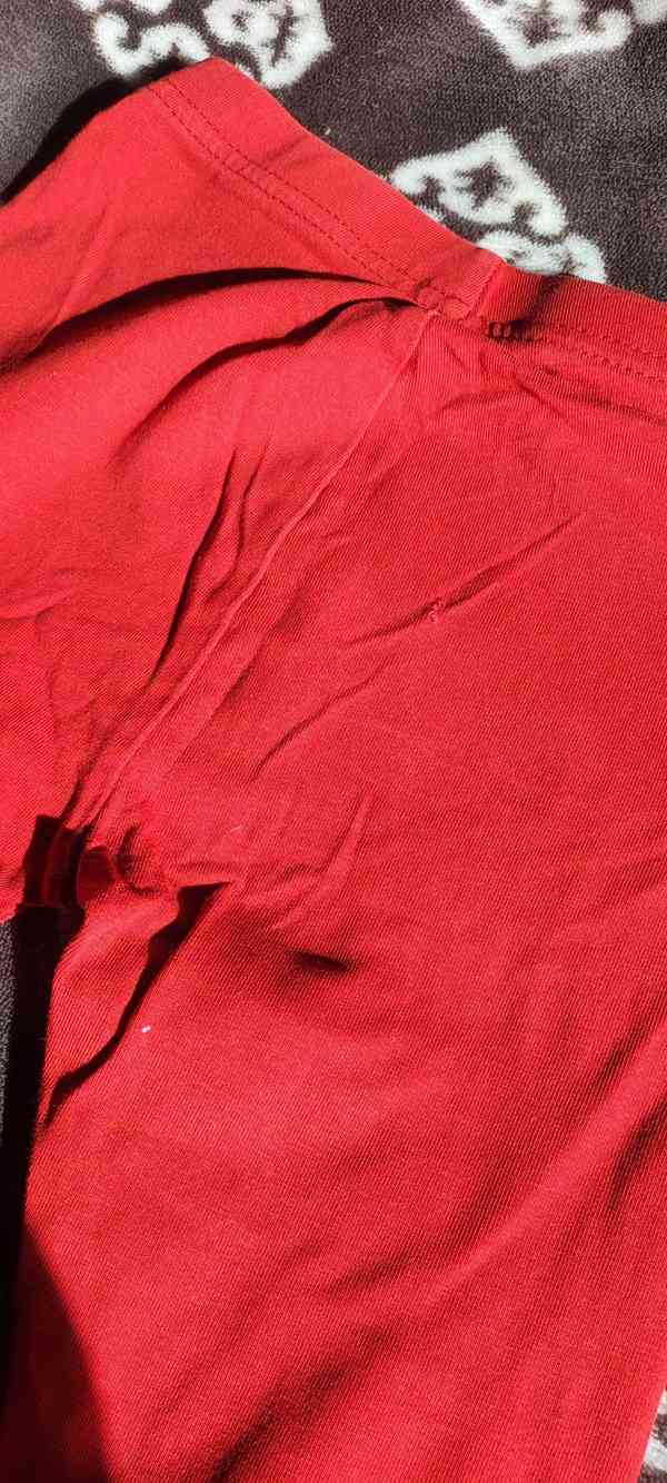 Dětské červené legíny, vel. 92-98 - foto 3