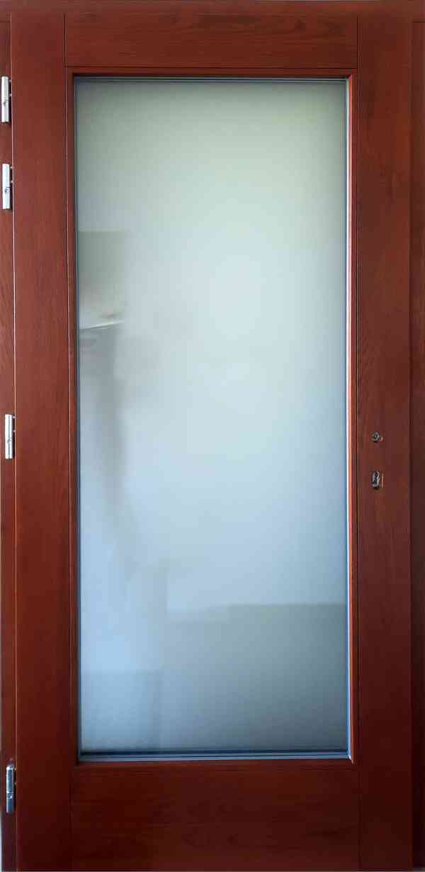 Dubové vchodové masivní dveře - foto 4