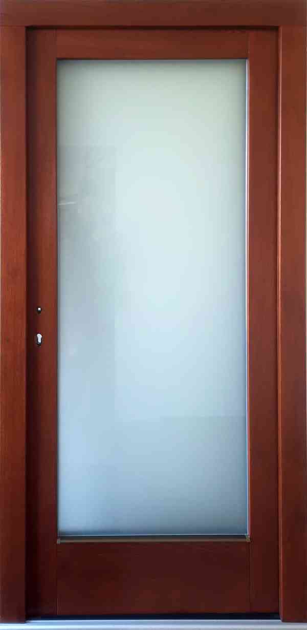Dubové vchodové masivní dveře - foto 5