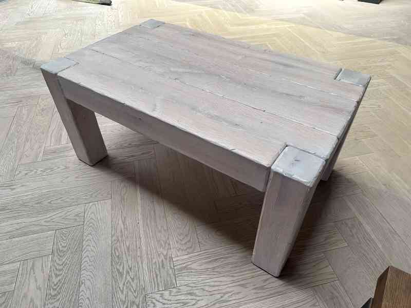 Masivní konferenční dubový stolek - 1200x720 mm - foto 2