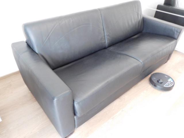 SOFA - PRAVÁ KŮŽE, ROZKLÁDACÍ, PŘI RYCHLÉM JEDNÁNÍ SLEVA  - foto 4