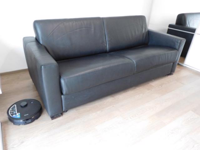 SOFA - PRAVÁ KŮŽE, ROZKLÁDACÍ, PŘI RYCHLÉM JEDNÁNÍ SLEVA  - foto 7