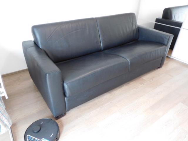 SOFA - PRAVÁ KŮŽE, ROZKLÁDACÍ, PŘI RYCHLÉM JEDNÁNÍ SLEVA  - foto 6