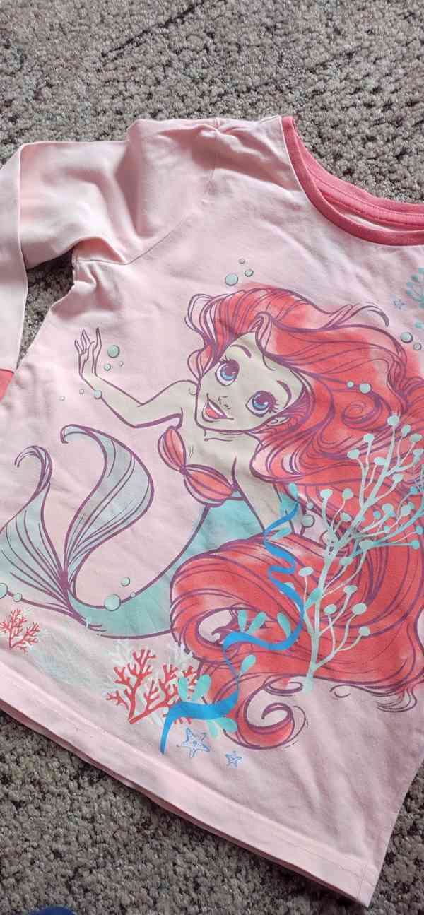 Dětské tričko Mořská víla Ariel, vel. 116 - foto 3