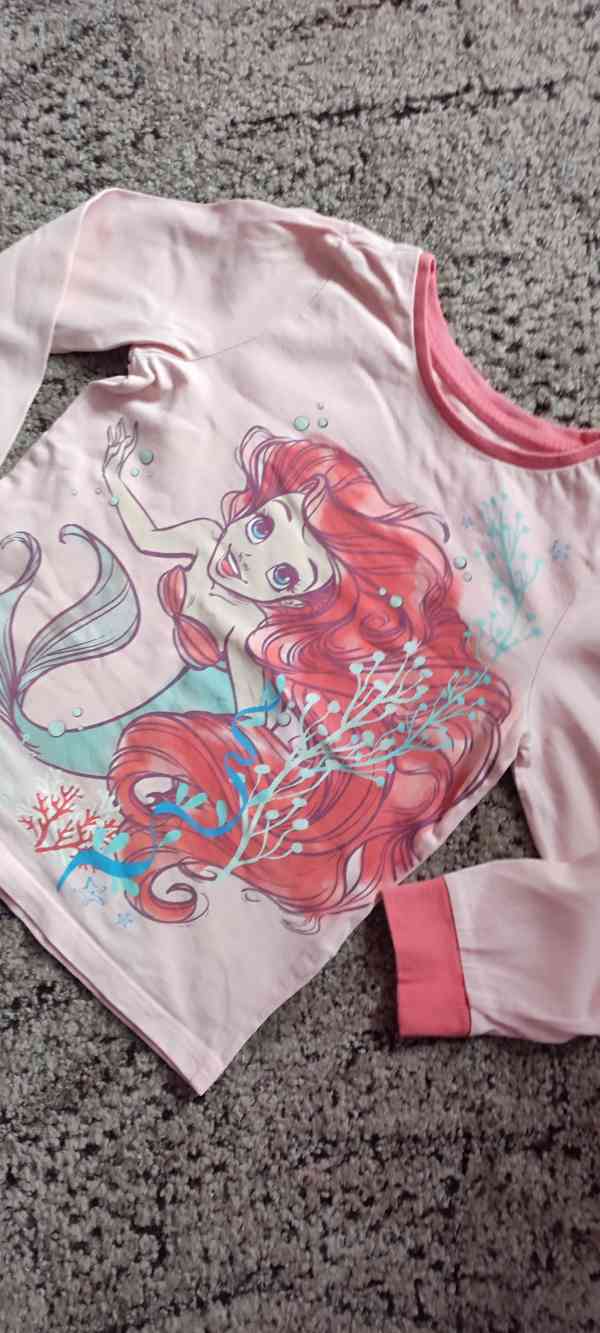 Dětské tričko Mořská víla Ariel, vel. 116 - foto 2