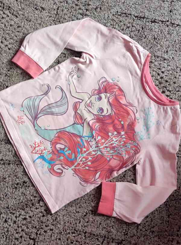 Dětské tričko Mořská víla Ariel, vel. 116 - foto 1