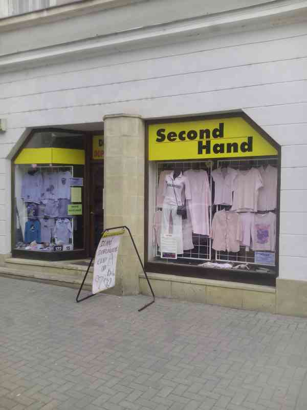 Prodavačka SECOND HAND oděvů ve Šternberku, 118 kč/hod.+ODMĚ - foto 1