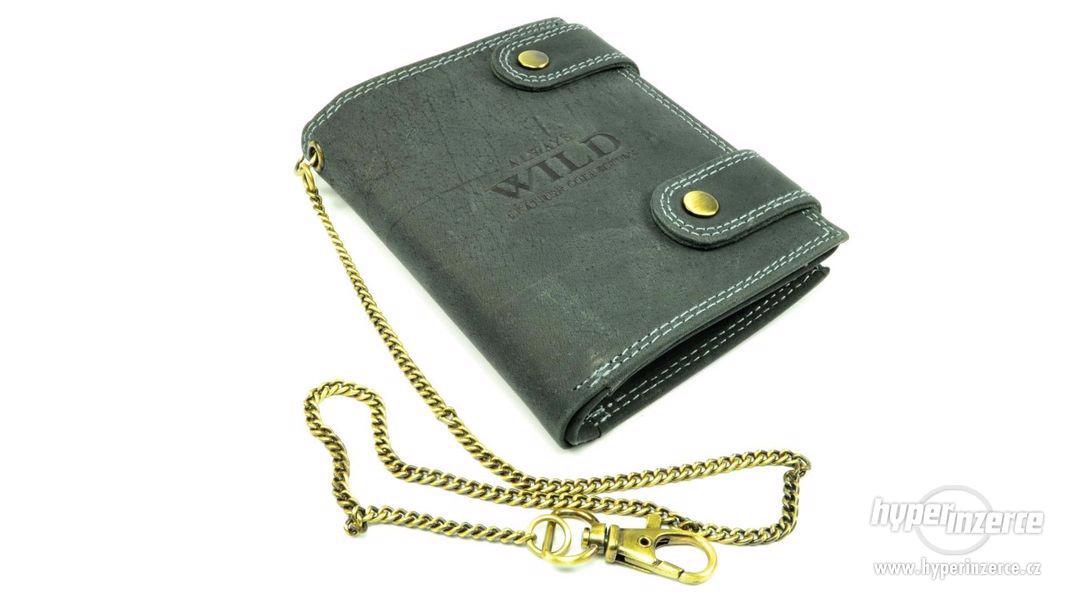 Kožená peněženka pánská s přezkou - foto 1
