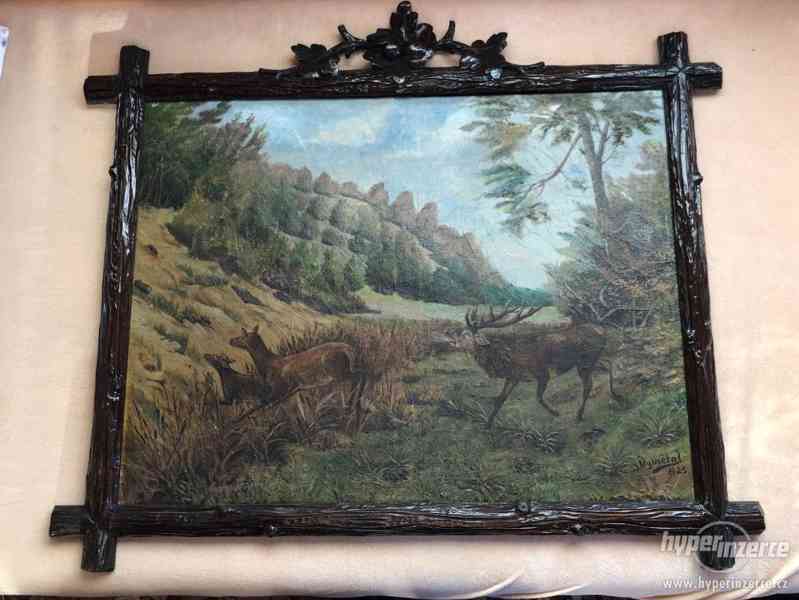 Olej na plátně - 1923 - J. Vymětal - 90x70cm (rám 110x90cm) - foto 1
