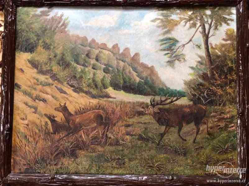 Olej na plátně - 1923 - J. Vymětal - 90x70cm (rám 110x90cm) - foto 2