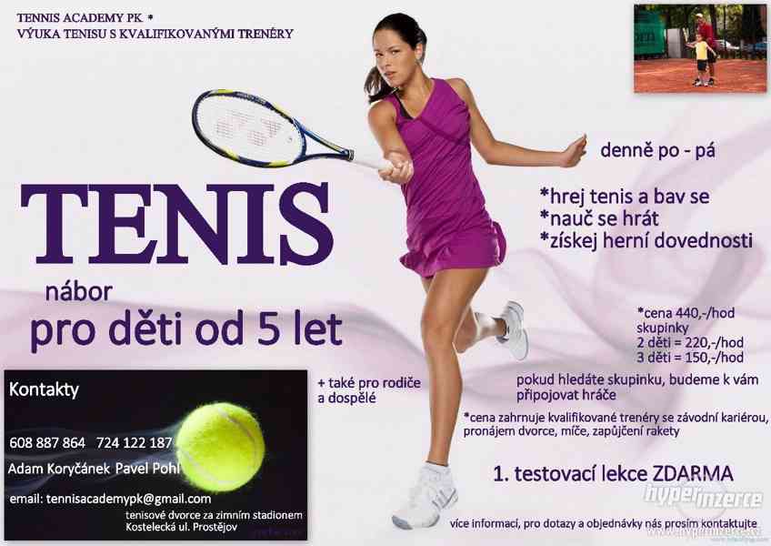 * TENIS * Výuka tenisu pro děti od 5 let * - foto 1