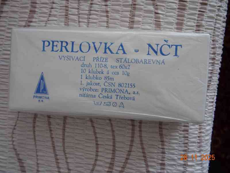 3x 10 klubek VYŠÍVACÍ PŘÍZE - PERLOVKA - foto 6