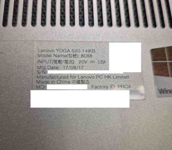 Lenovo Yoga 520 14" / i3-7100U / 4GB / 120GB SSD / W11 - foto 9