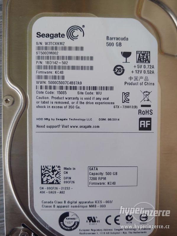 HDD Pevný disk Seagate 500GB SATA 7200 (na prodej 12kusů) - foto 1