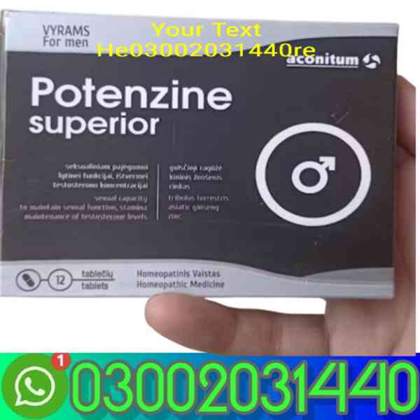 Potenzine Superior Tablets In Gujranwala=03002031440= - foto 1