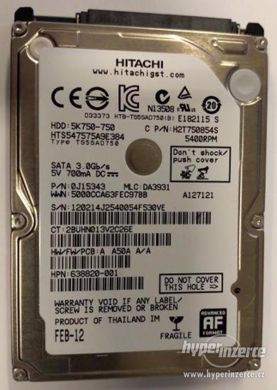 HDD do NB Hitachi Travelstar 5K750 750GB, 2,5" 5400rpm - foto 1