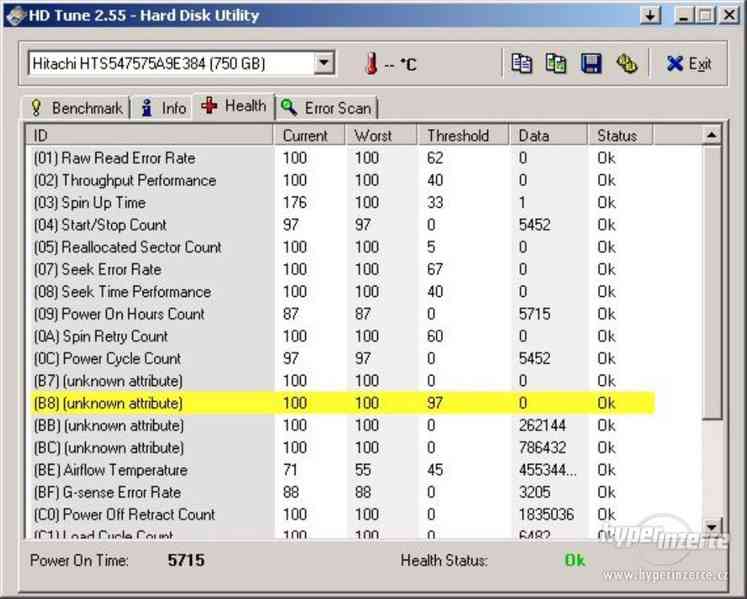 HDD do NB Hitachi Travelstar 5K750 750GB, 2,5" 5400rpm - foto 4