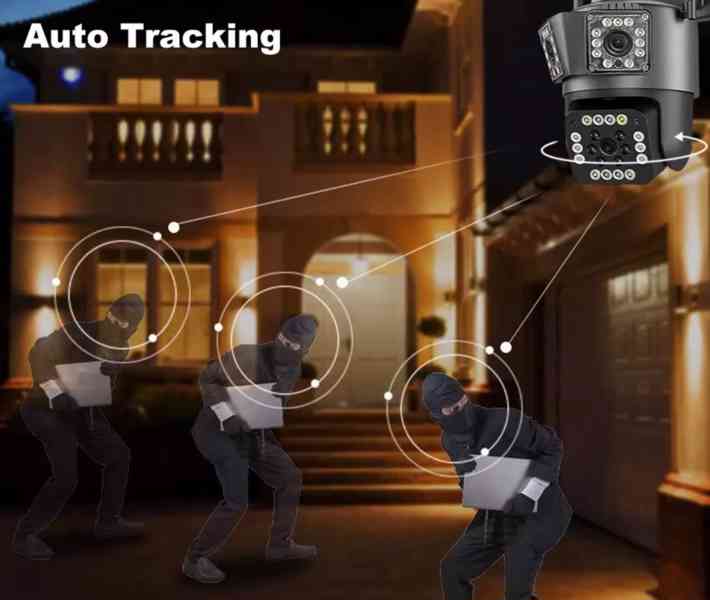 Prodám kameru 12MP (3x4MB) Outdoor WiFi PTZ 8xZoom - foto 4