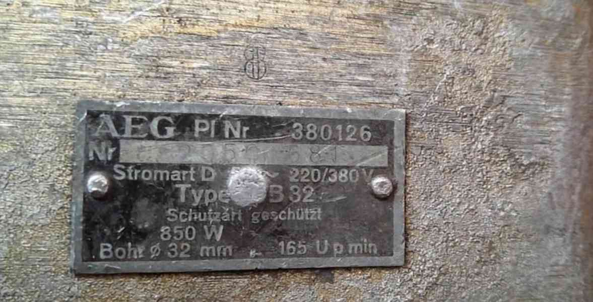 Vŕtačka AEG(380V)/Sháním - foto 3