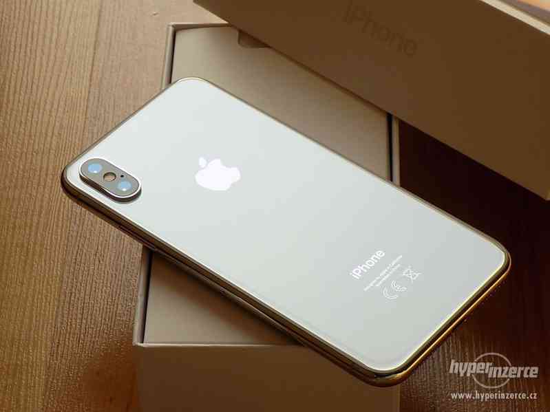 APPLE iPhone X 64GB Silver - ZÁRUKA - TOP STAV - foto 6