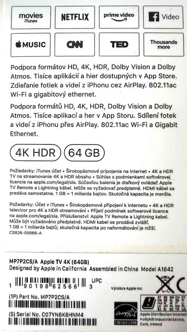 Apple TV 4K HDR 64GB (i pro Apple HomeKit) - foto 4