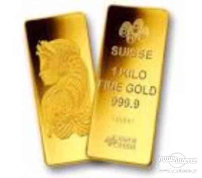 Zlatá cihla, zlatá mice, investiční zlato koupím - foto 1