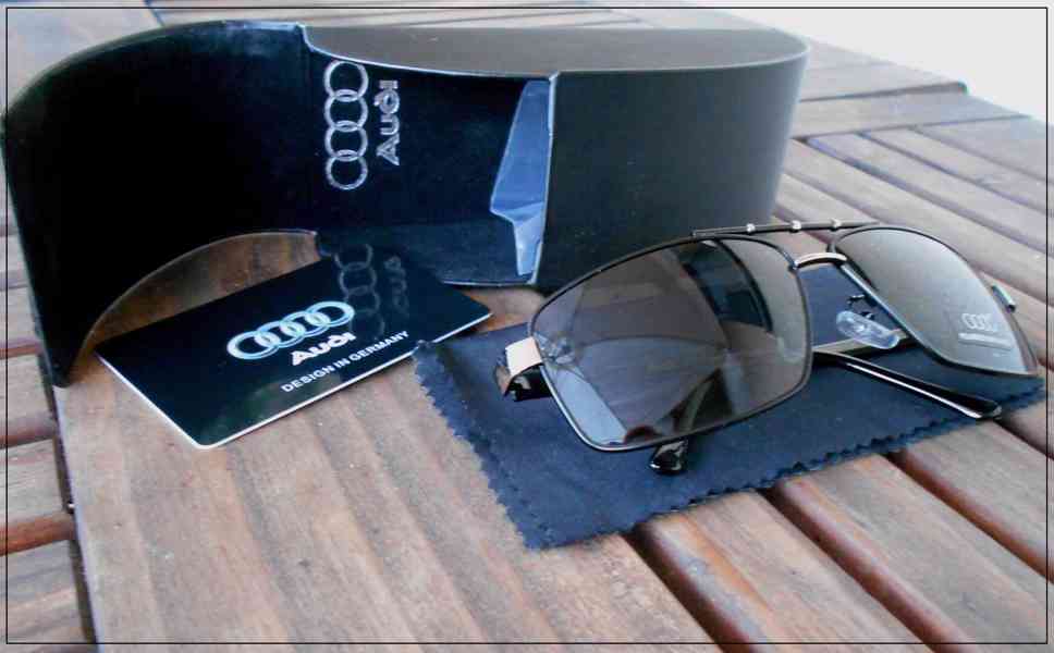 Brýle AUDI černé obroučky + Krabička a doplňky - foto 2