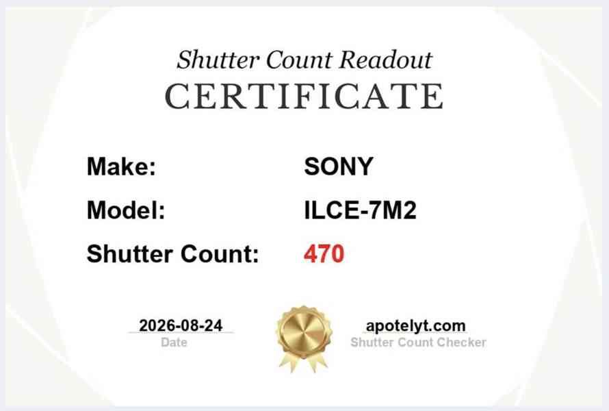 Sony A7 II, FE 28-70, SD, 4×aku, 470 snímků - foto 8