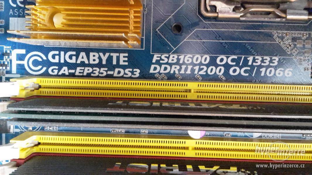 Gigabyte GA-EP35-DS3 + Core 2 DUO E8200+ 2x4GB Patriot - foto 1