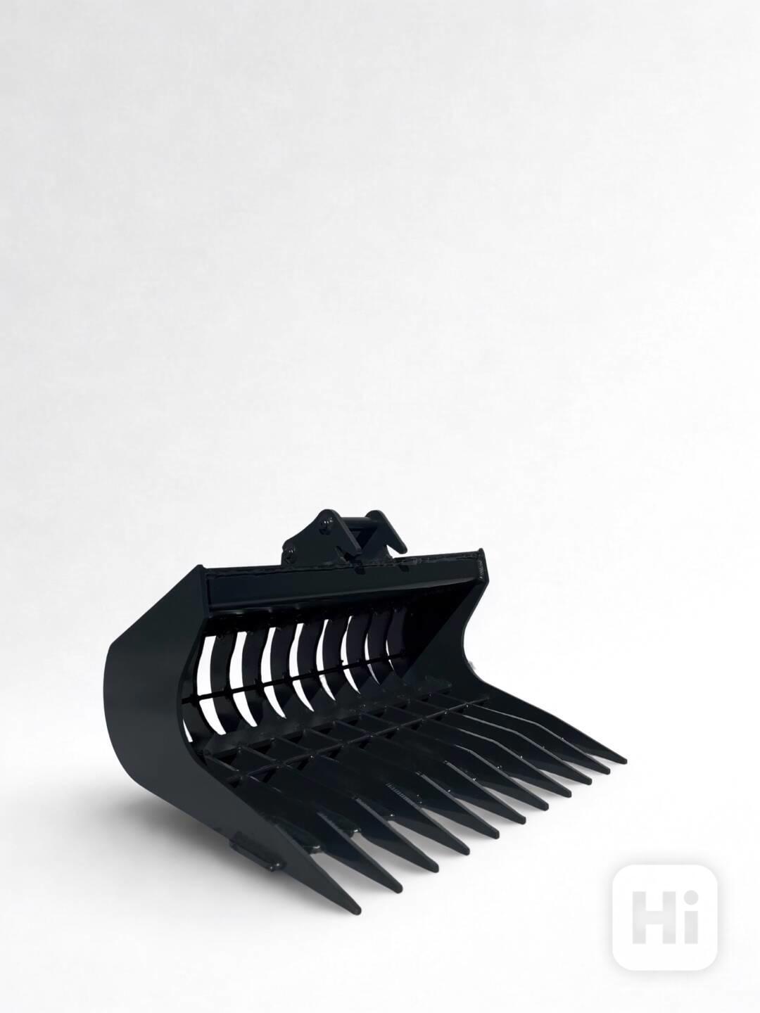 Prolamovaná svahová lopata, hrábě 60cm 0-1,4t - foto 1