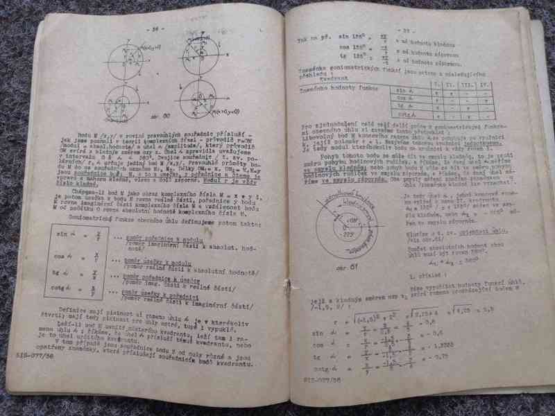 **PERFEKTNÍ STAV** Matematika, školní rok 1956/57 2. pololet - foto 3