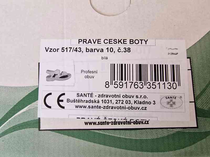 Dámské zdravotní sandály bílé Santé N/517/43/10 - foto 5