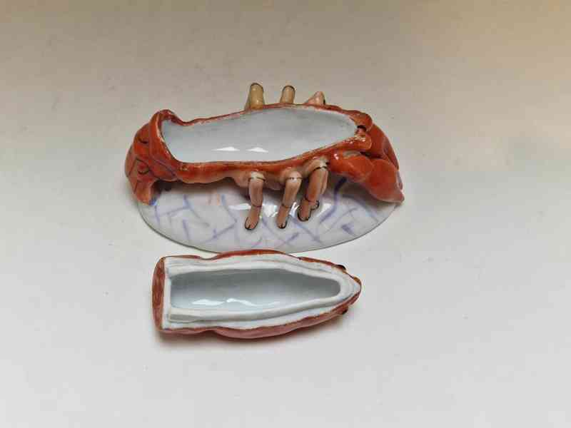 Vzácná porcelánová Dózička Rak Fischer a Mieg Březová - foto 6