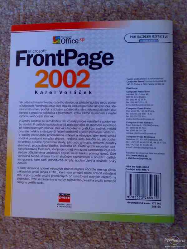 Uživatelská příručka Microsoft FrontPage 2002 - foto 2