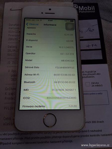 Apple iPhone 5S 16GB GOLD - foto 3