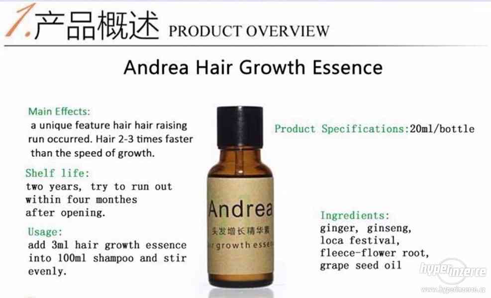 ! Bylinné sérum Andrea pro rychlý růst vlasů 40ml - foto 7