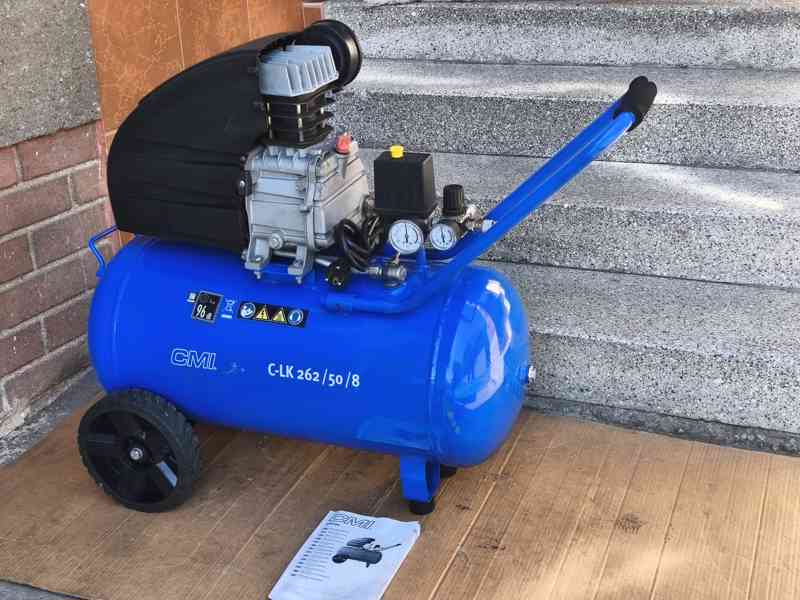 Prodám NEPOUŽITÝ olejový Kompresor CMI C-LK 262/50/8 -50 LIT - foto 6