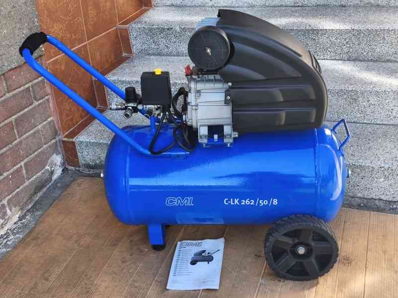 Prodám NEPOUŽITÝ olejový Kompresor CMI C-LK 262/50/8 -50 LIT - foto 3