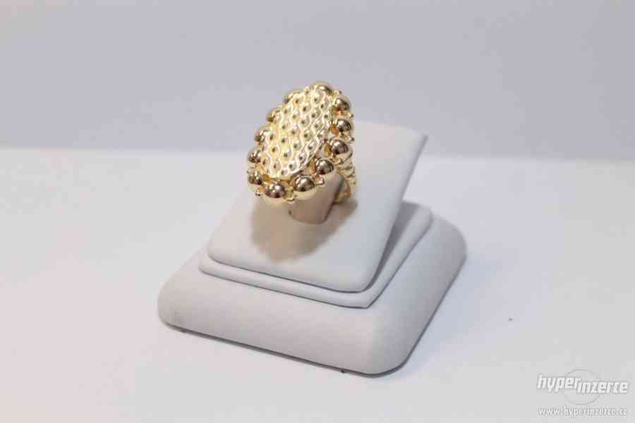 Krásný nový zlatý prsten 6.71 g - foto 2