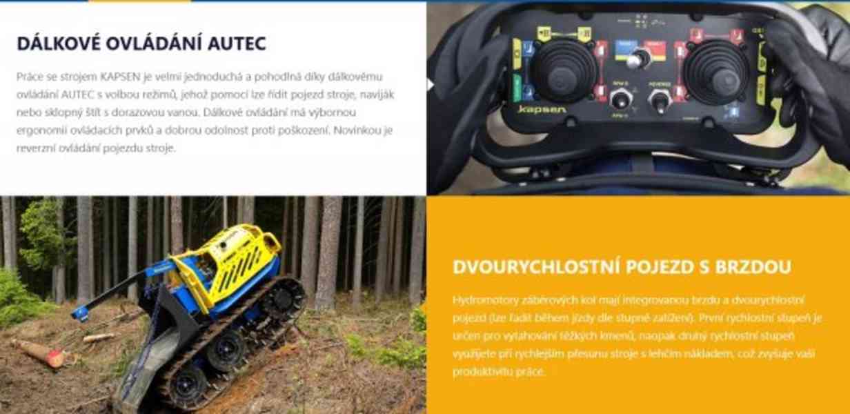 ZÁNOVNÍ železný kůň 23HP 24kN 35m Kapsen vyvážečka dřevo les - foto 12