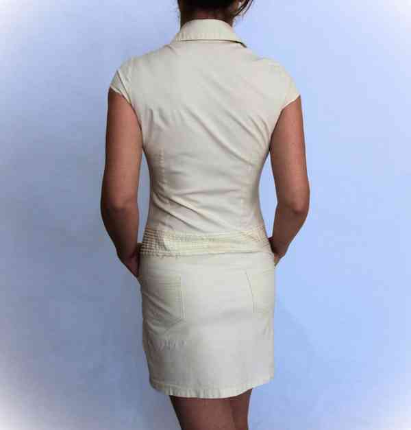 Letní bavlněné šaty s výšivkou Love Me vel. 36 - foto 2