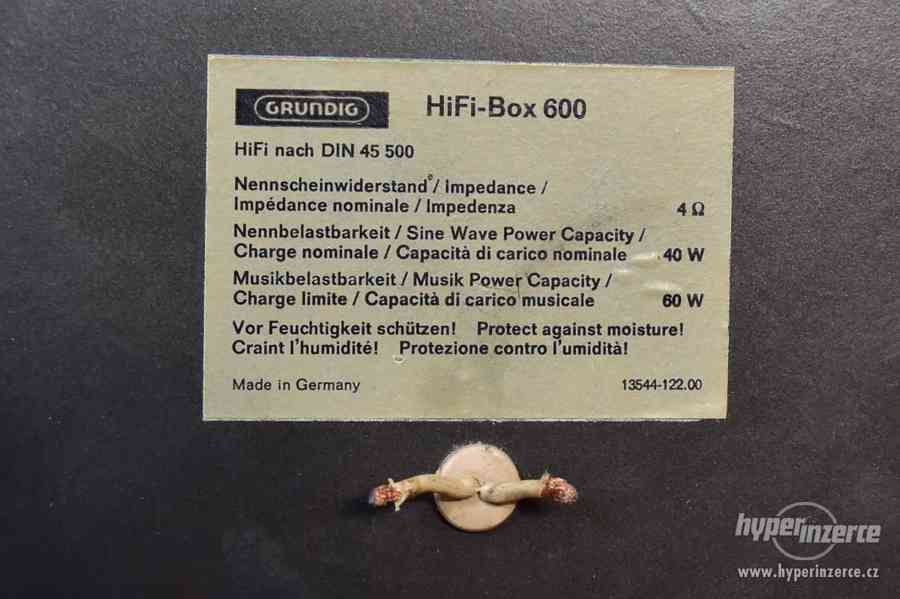 GRUNDIG HiFi Box 600 - GRUNDIG SUPER-HIFI Box 650 - foto 2