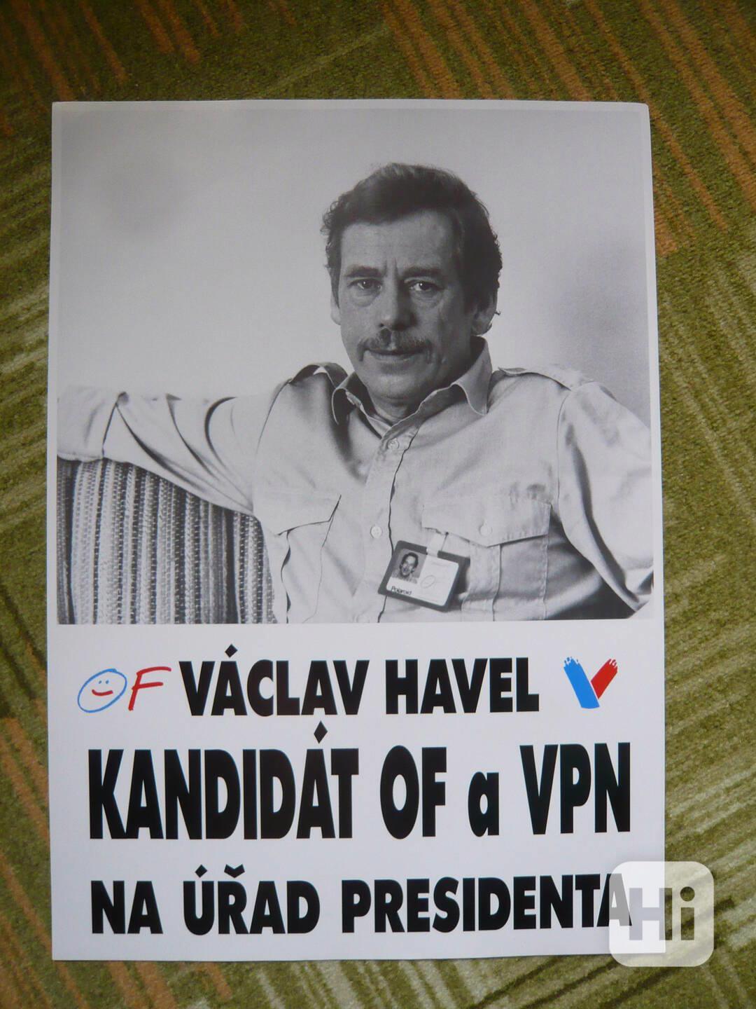 plakát Václav Havel, kandidát na prezidenta - foto 1