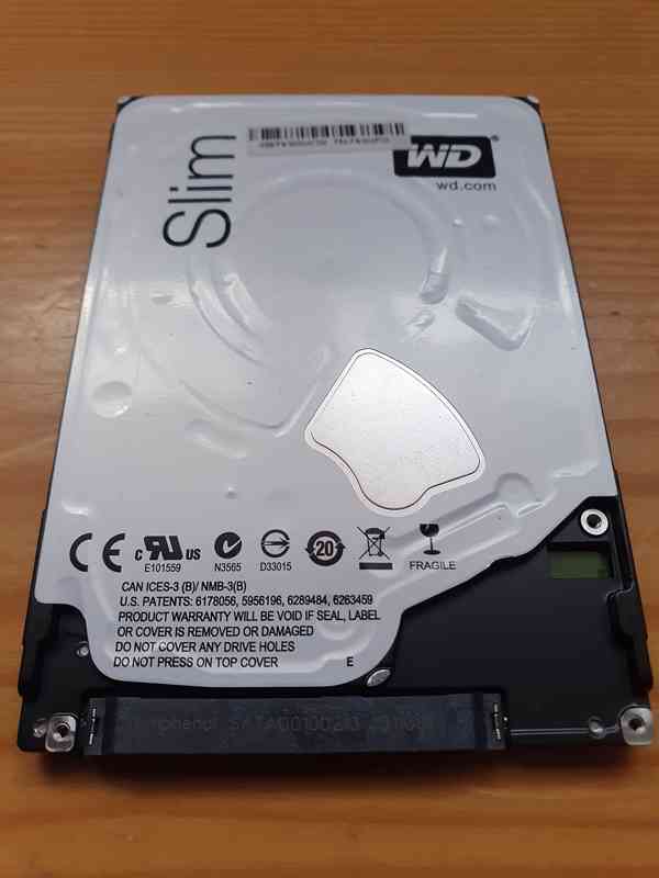 Disk WD 1TB 2,5" SATA - plně funkční, otestovaný - foto 2