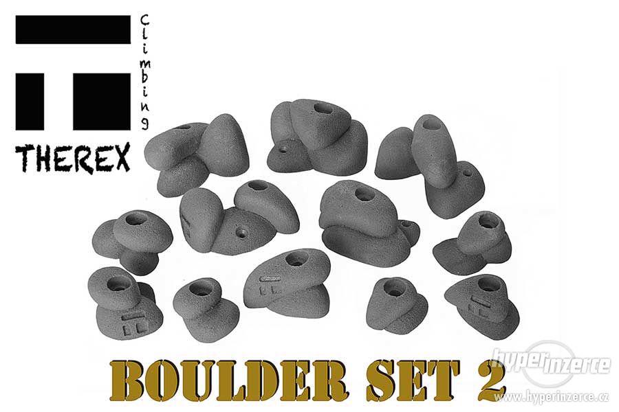 Lezecké chyty THEREX Boulder Set 2 - Grey - foto 1
