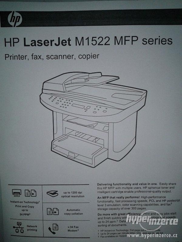 HP Laserjet M1522NF / sitova multifunkce / zaruka - foto 2