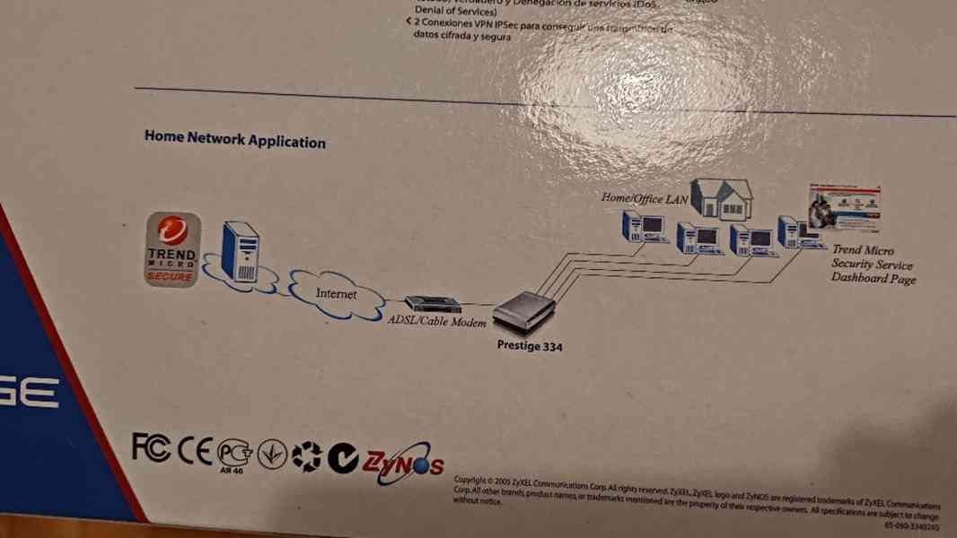 Router nový ZyXEL P-334 - foto 3