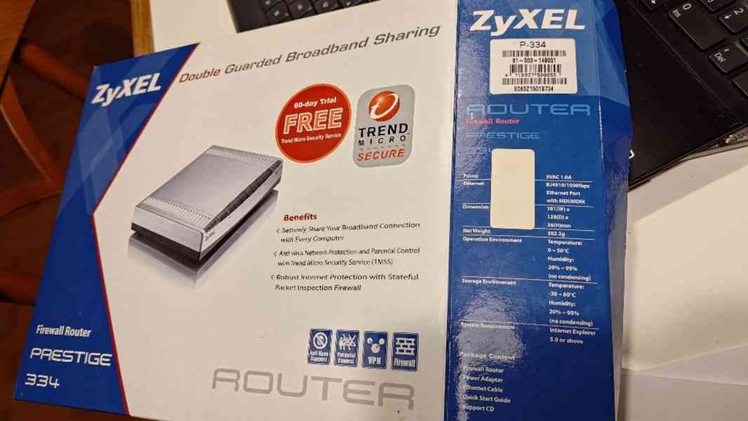 Router nový ZyXEL P-334 - foto 4