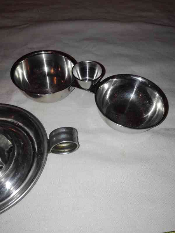 Kolekce kovového nádobí - Džezva, odšťavňovač, slánka - foto 4